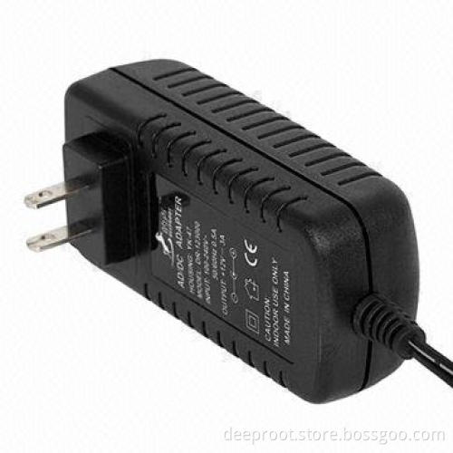 Switching Power Supply for CCTV Camera/LED, with 42W Maximum Output Power and USA Plug